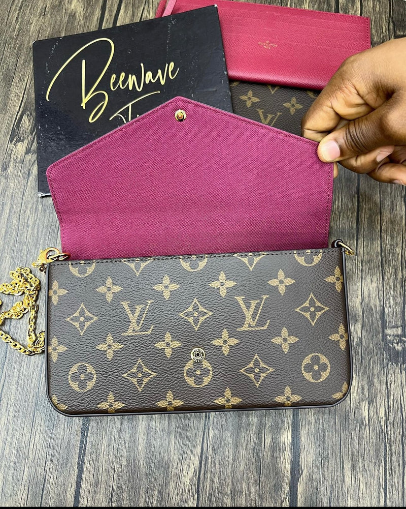 Chain Side Bag with 2 Wallets