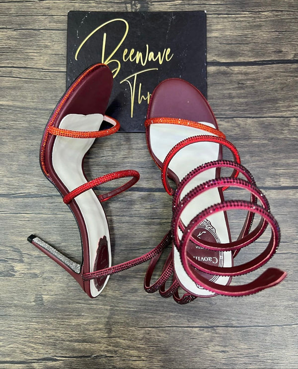 Wrap around strappy sandals